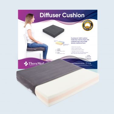 Diffuser Cushion - Pressure Diffusing Memory Foam Chair Cushion